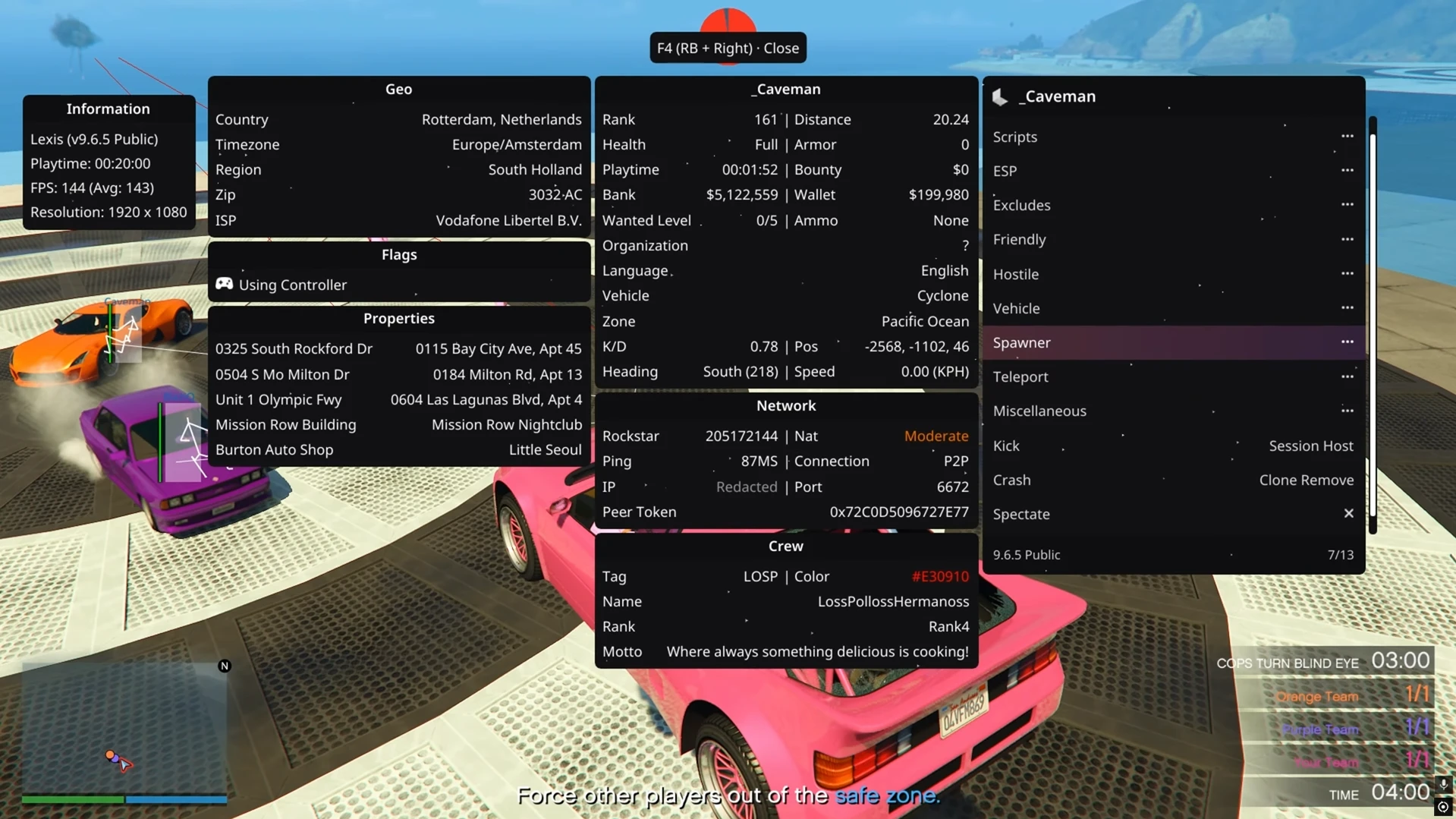 Lexis: Grand Theft Auto V Cheat