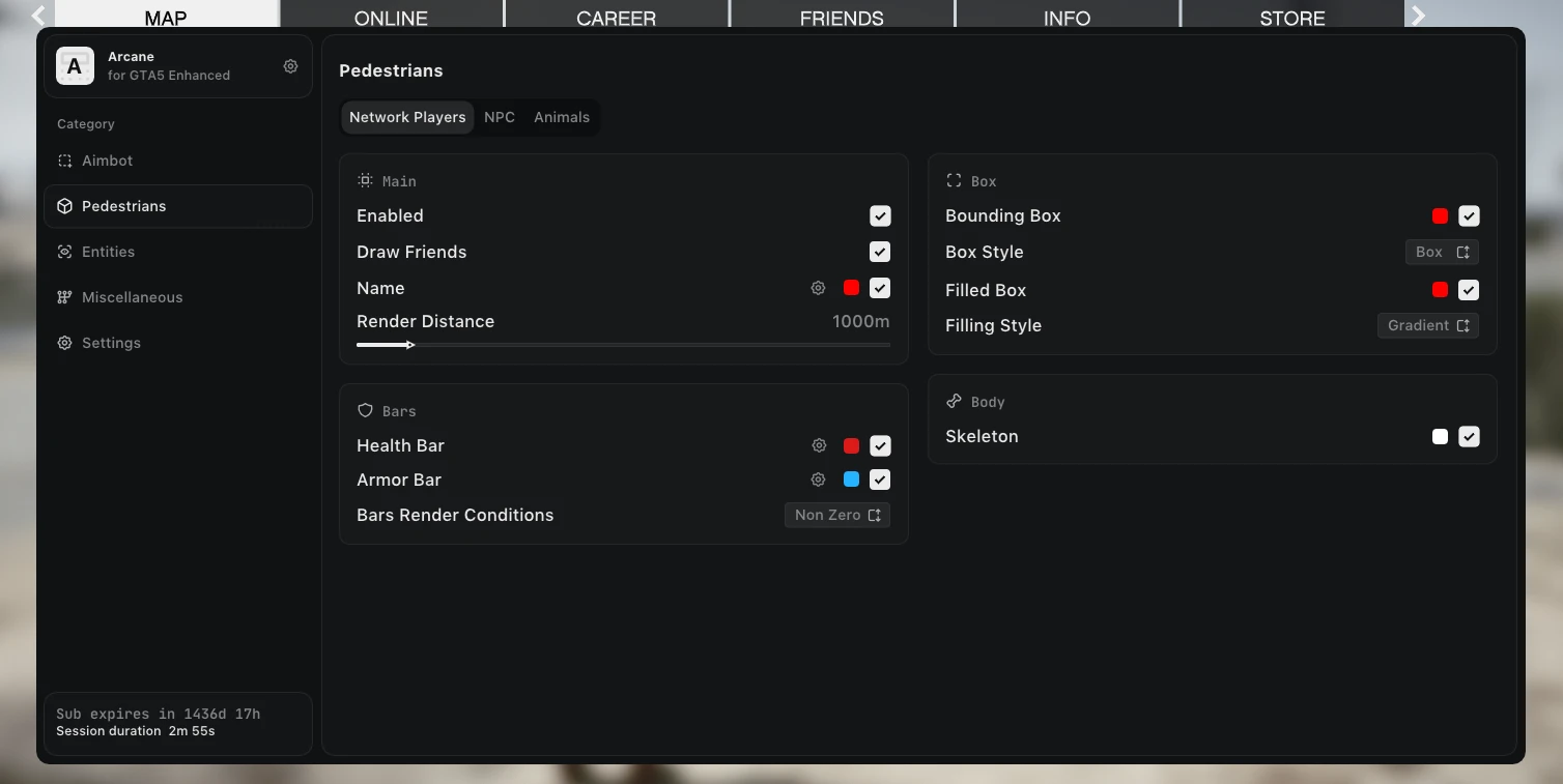 Arcane: GTA V Enhanced Cheat